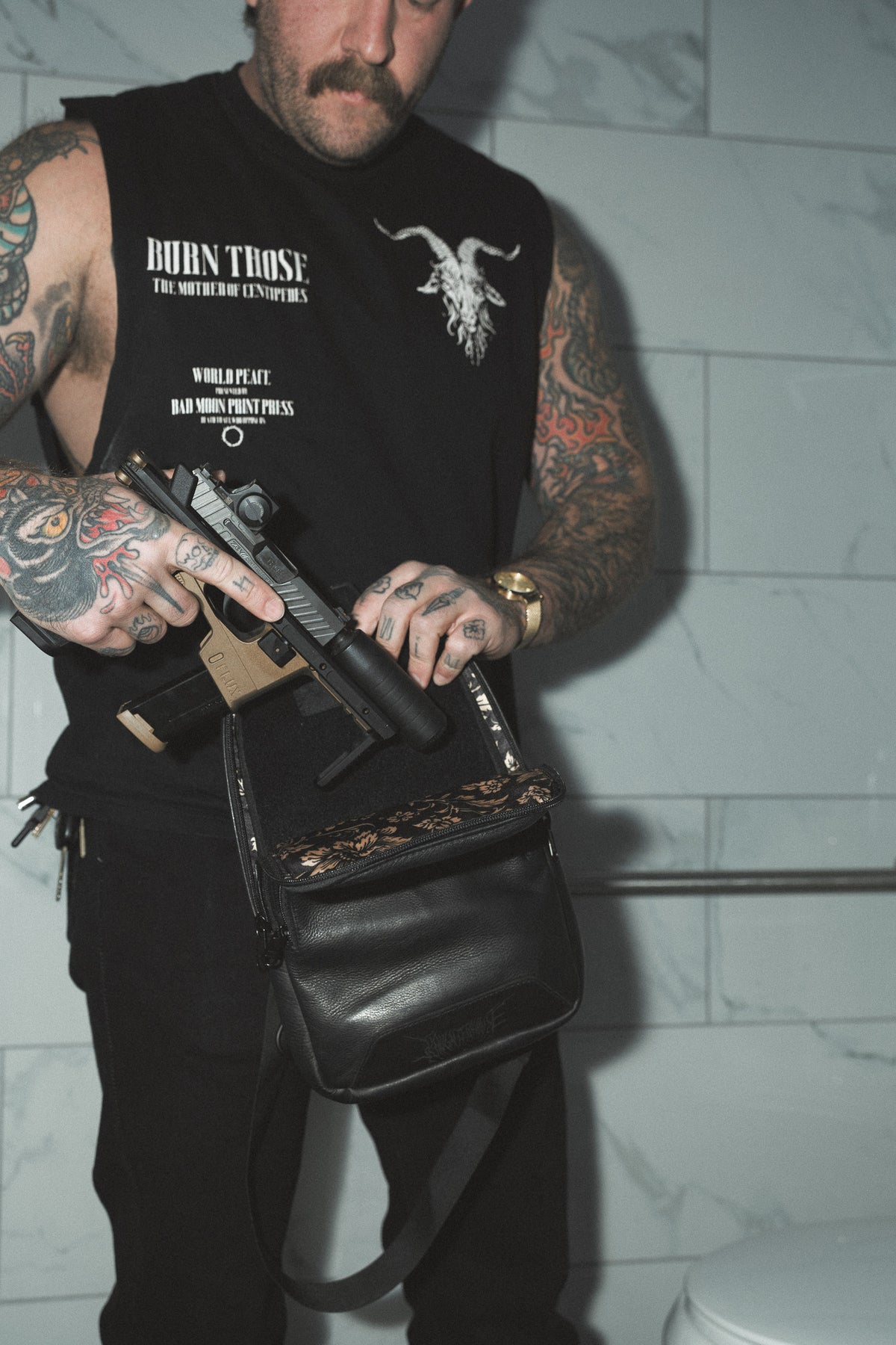 Bad Moon x Gallenson's Leather Crossbody