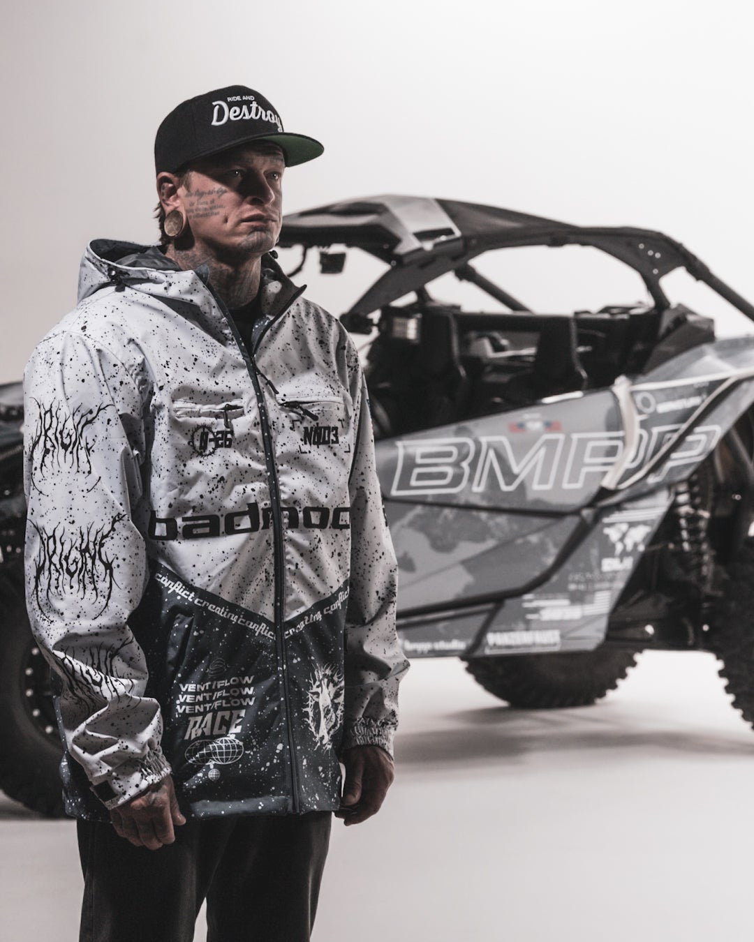 Gas Jacket White – Bad Moon Print Press