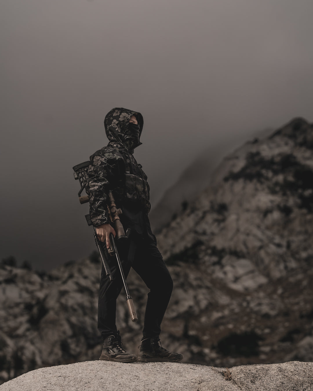 Gen. II Element Windbreaker - Midnight Magnolia – Bad Moon Print Press